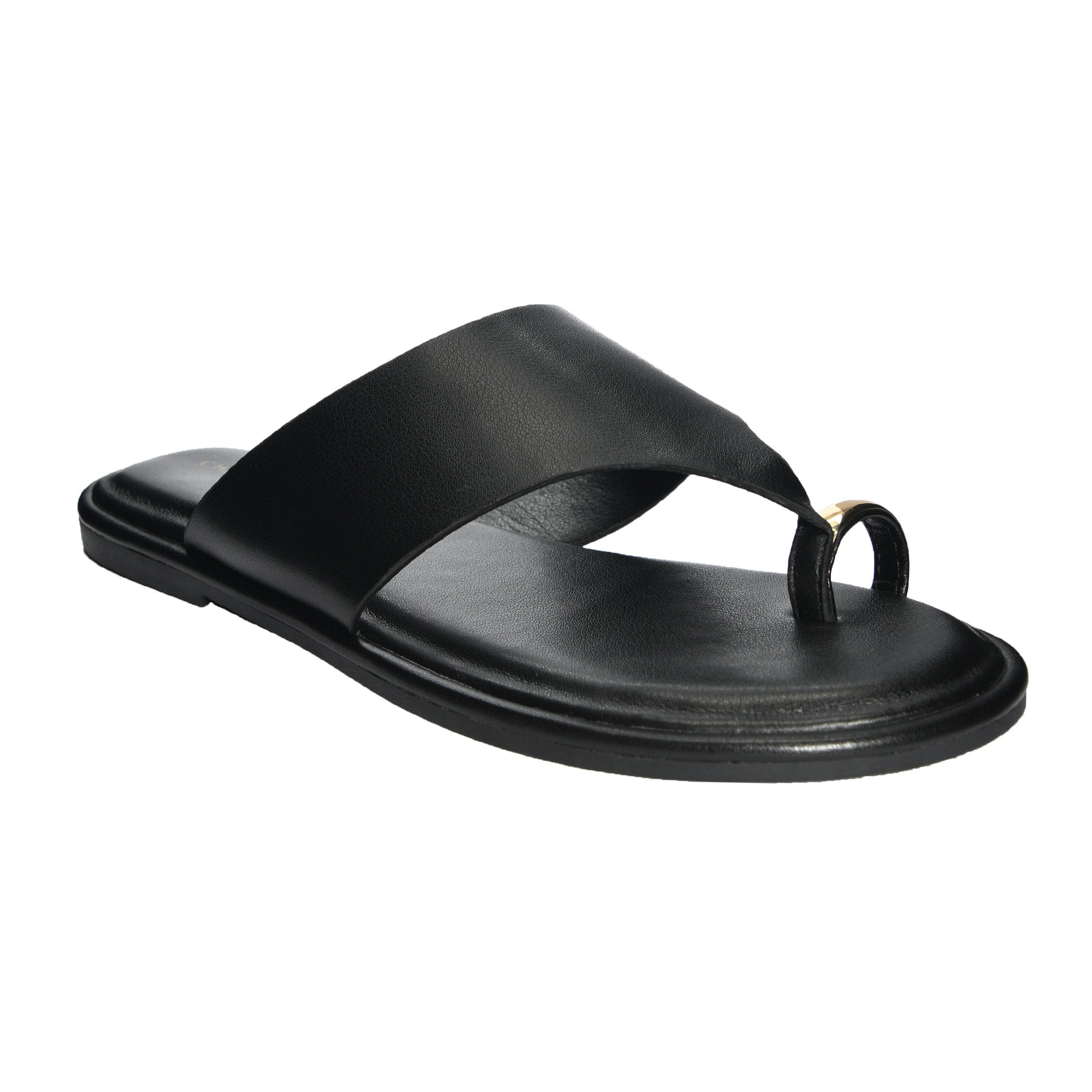 Melody Smooth Faux Leather Slide