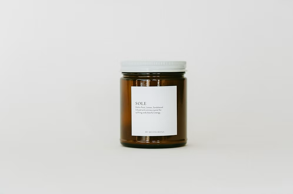 Sole Candle | Dahlia Petal + Sandalwood | 9 oz