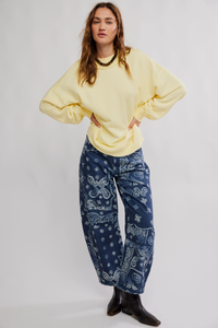 Palm Springs Pullover in Banana Cream