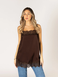 Slip dress Cami Top | Chocolate