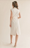 Follow Me Midi Dress in Cream