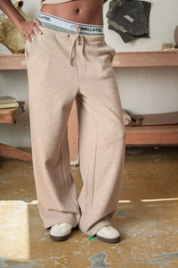 Arya Plush Wideleg | Beige