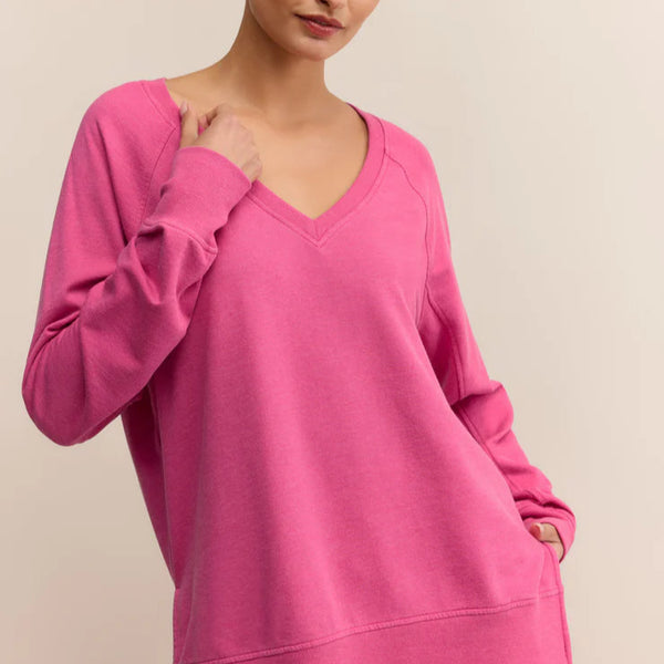 V-Neck Weekender in Island Pink