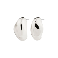 DUNE SMALL CHUNKY EARRINGS | SILVER