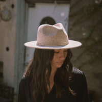 Kleio Wool Fedora in Pebble