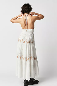 Real Love Embroidered Dress In Ivory