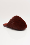 Snowball Slippers in Wine