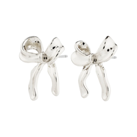 CASSIAN BOW EARRINGS | SILVER