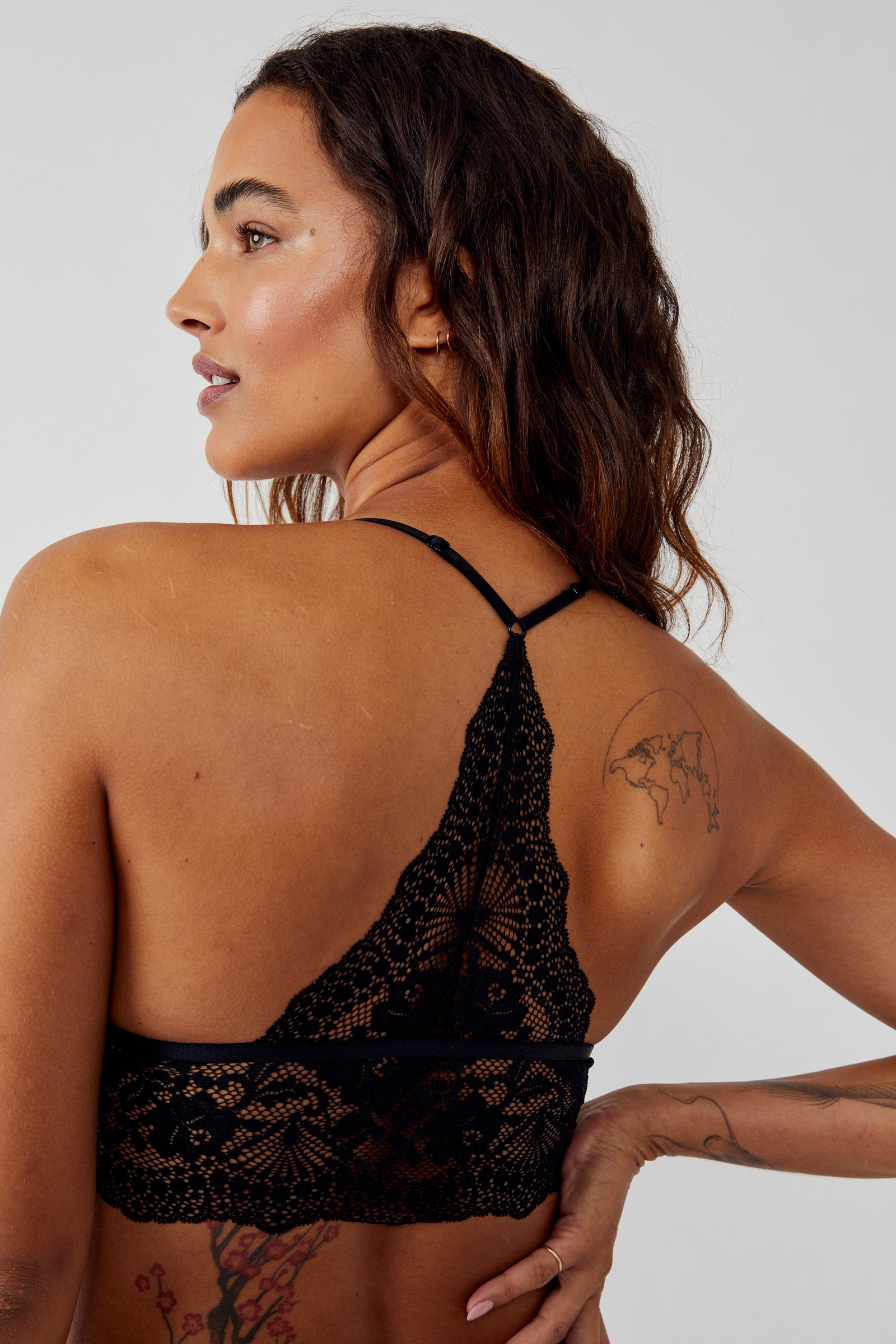 Maya Longline Lace Bralette In Black – Krush Clothing Boutique