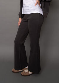 Fenty Cozy Waffle Pull on Flare Pant | Coal