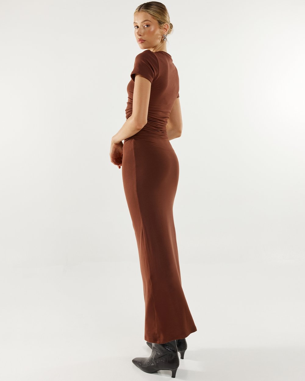 Palmer Dress in Chocolate