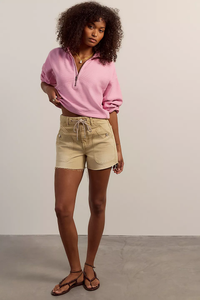 WTF Celeste Quarter Zip | Humming Bird Pink