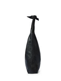 Knot Leather Shoulder Bag in Black