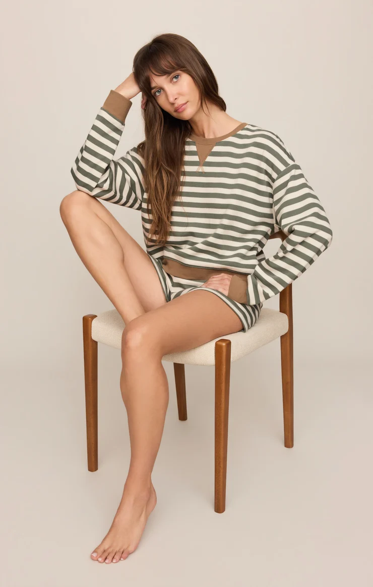 Low Key Stripe Sweatshirt | Monstera
