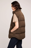 Nora Puffer Vest in Chocolate