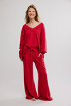 Staycation Lounge Pants in Cherry