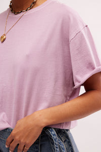 We The Free Nina Tee In Mauve Mousse