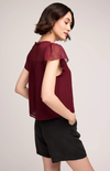 Carlotta Top in Burgundy