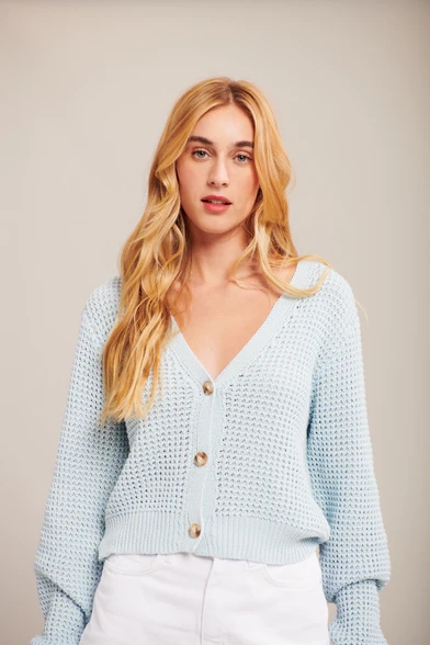 Ollie Cardigan In Clear Water