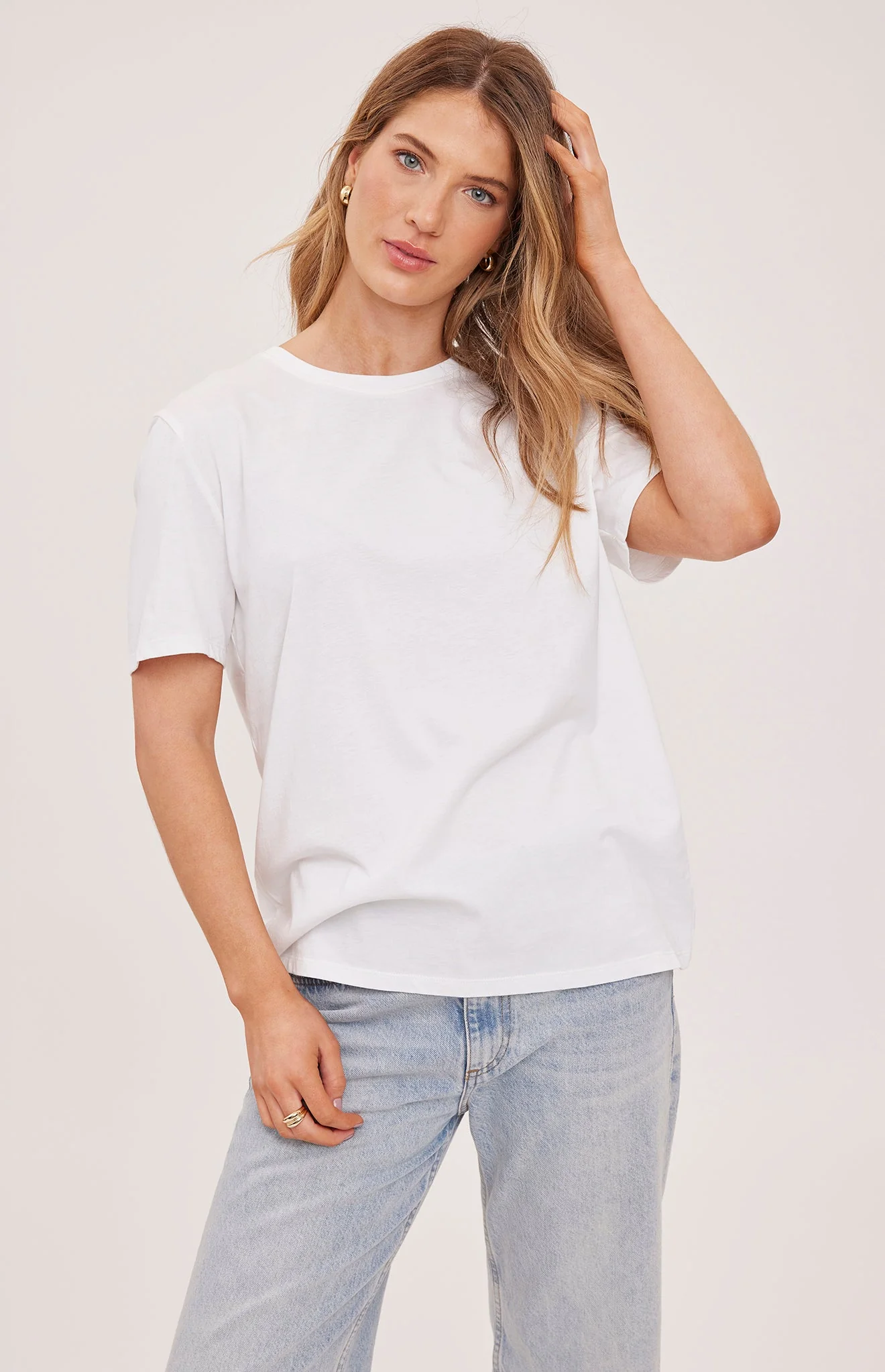 Victoria Cotton T-Shirt | White
