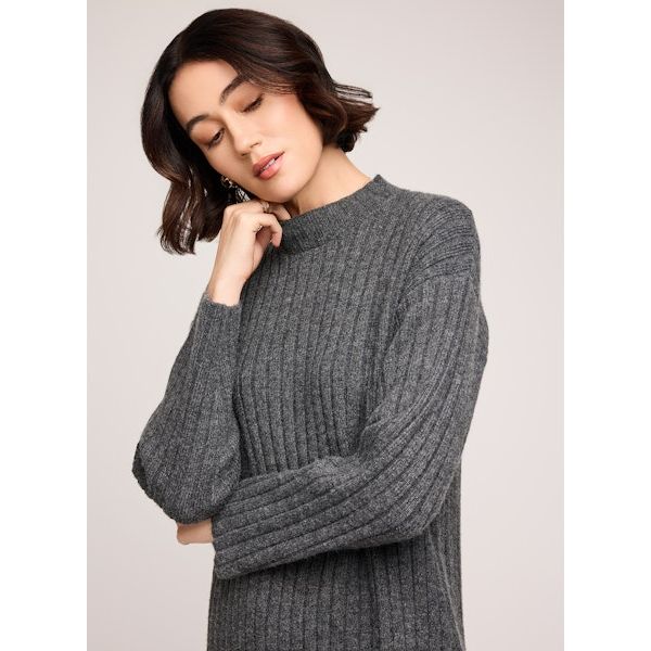 Yvette Sweater Dress | Heather Charcoal