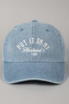 Put It On My Husbands Tab Baseball Cap