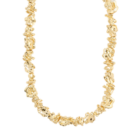 ACT Recycled Textured Necklace Gold Plated