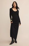 Tibi Scoop Mesh Sweater in Black