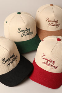 Sunday Funday Corduroy Trucker Hat