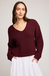 Spencer Knit Sweater in Merlot
