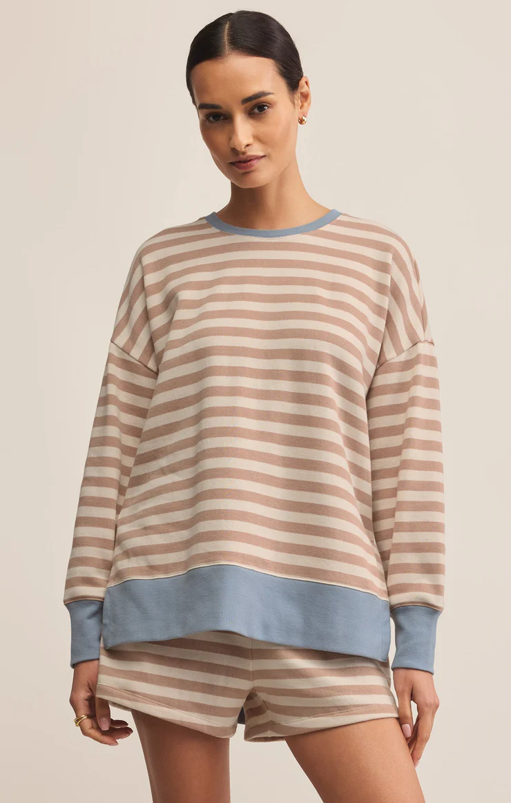 Layer Up Stripe Lounge Set | Evening Sand