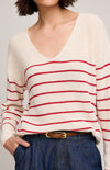 Tucker Sweater in Red Stripe