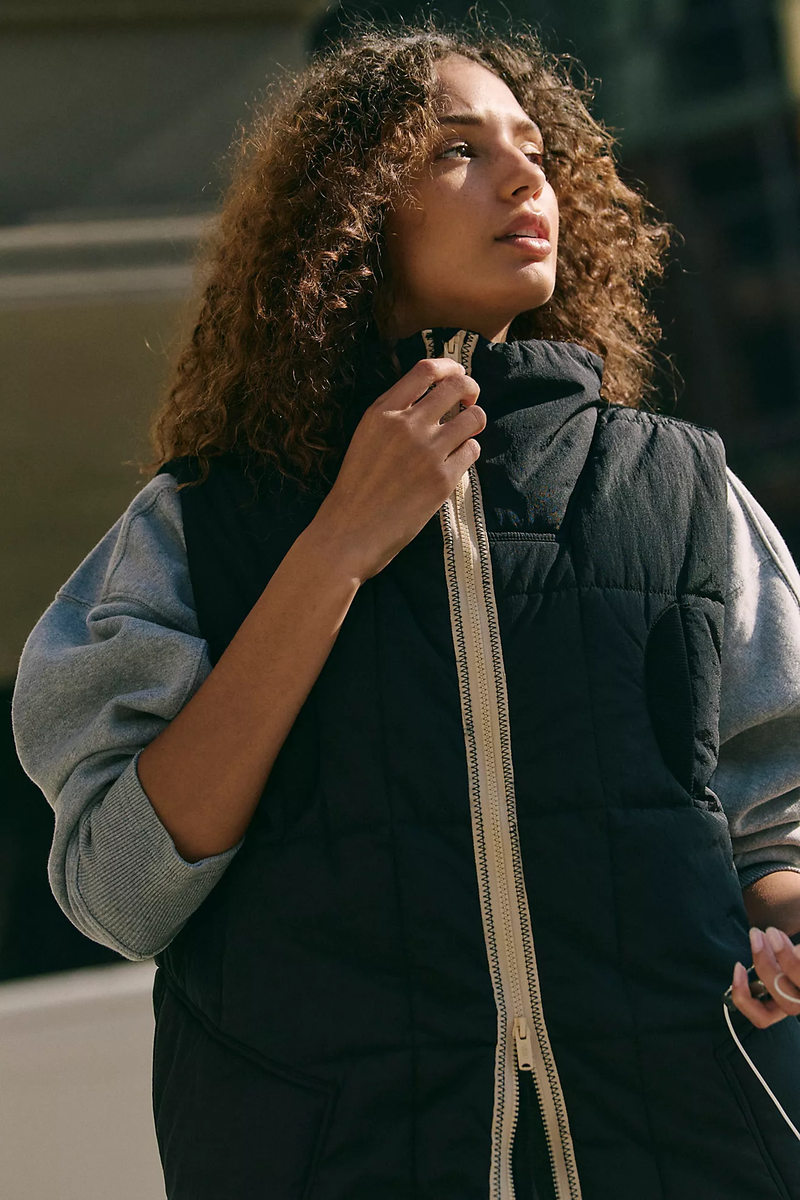 On The Move Packable Puffer Vest | Black