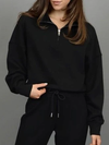 Mailyn Mockneck Half Zip in Black | Scuba Collection