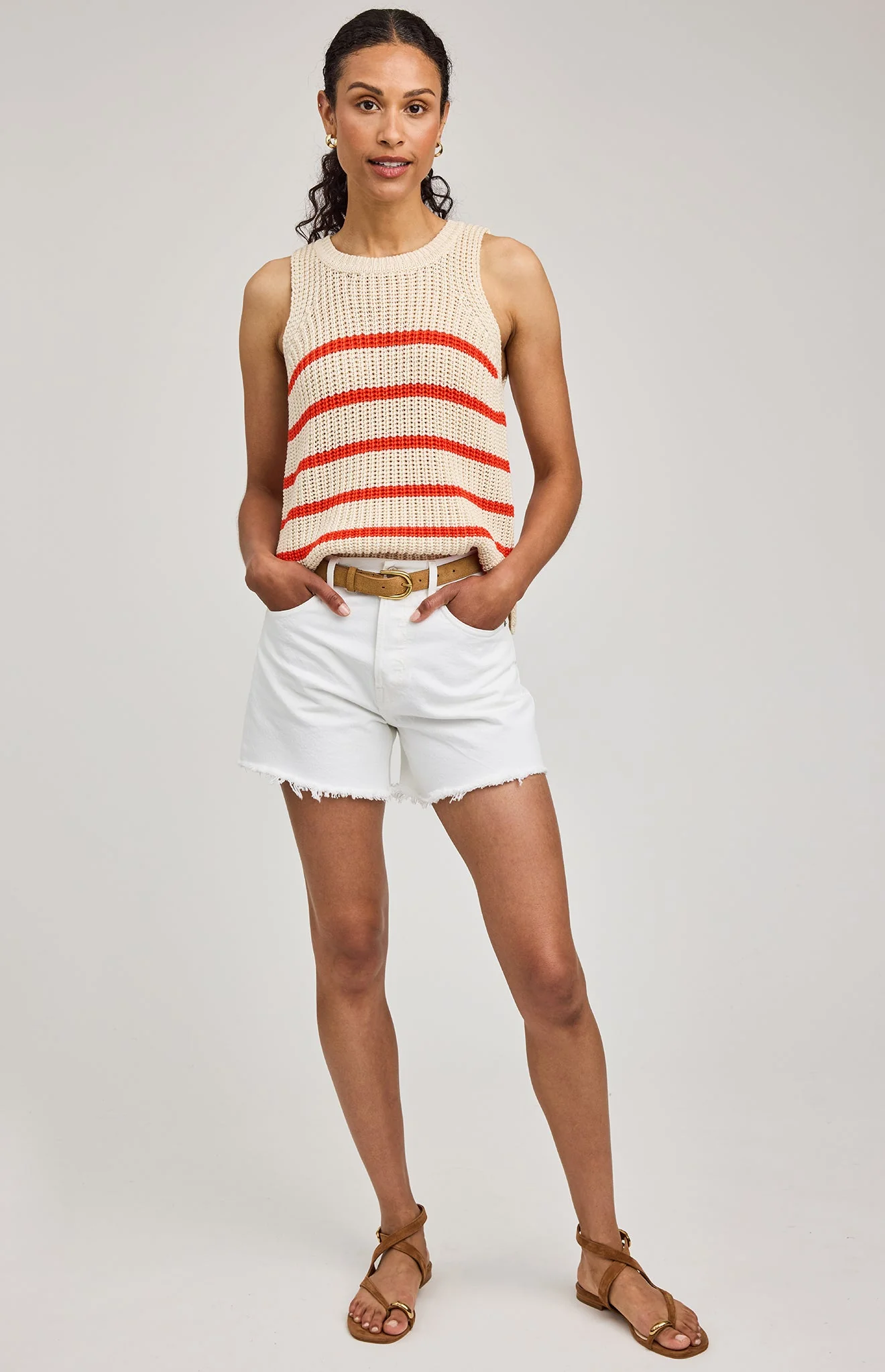 Andrea Knit Tank | Grenadine Stripe