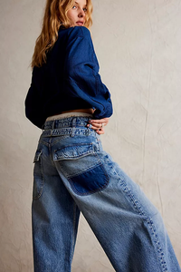 We The Free Waterfalls Baggy Wide-Leg Jean In Outlaw