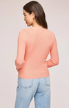 Mia V-Neck Pullover Top In Bellini