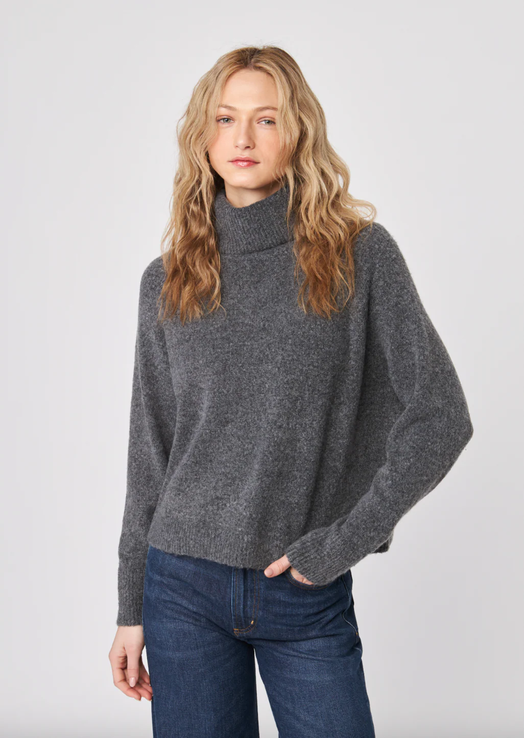 Emmet Turtleneck Sweater | Granite
