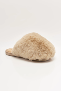 Snowball Slippers in Taupe