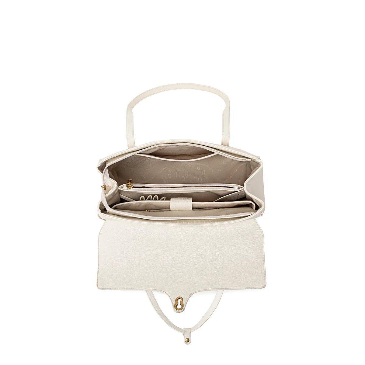 Lock Tote Upgrade Edition in Coconut Cream
