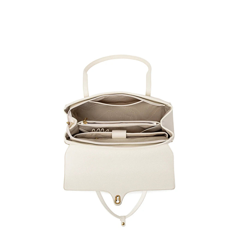 Lock Tote Upgrade Edition in Coconut Cream