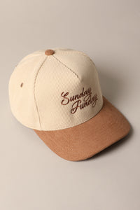 Sunday Funday Corduroy Trucker Hat