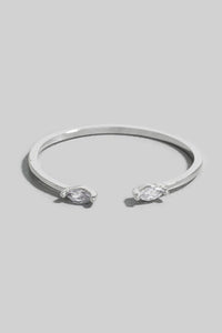 Gold Dipped Double Marquise Cut Cz Open Band Ring