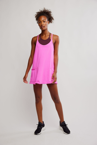 Hot Shot Mini Dress in Hot Pink