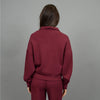 Mailyn Mockneck Half Zip in Oxblood | Scuba Collection