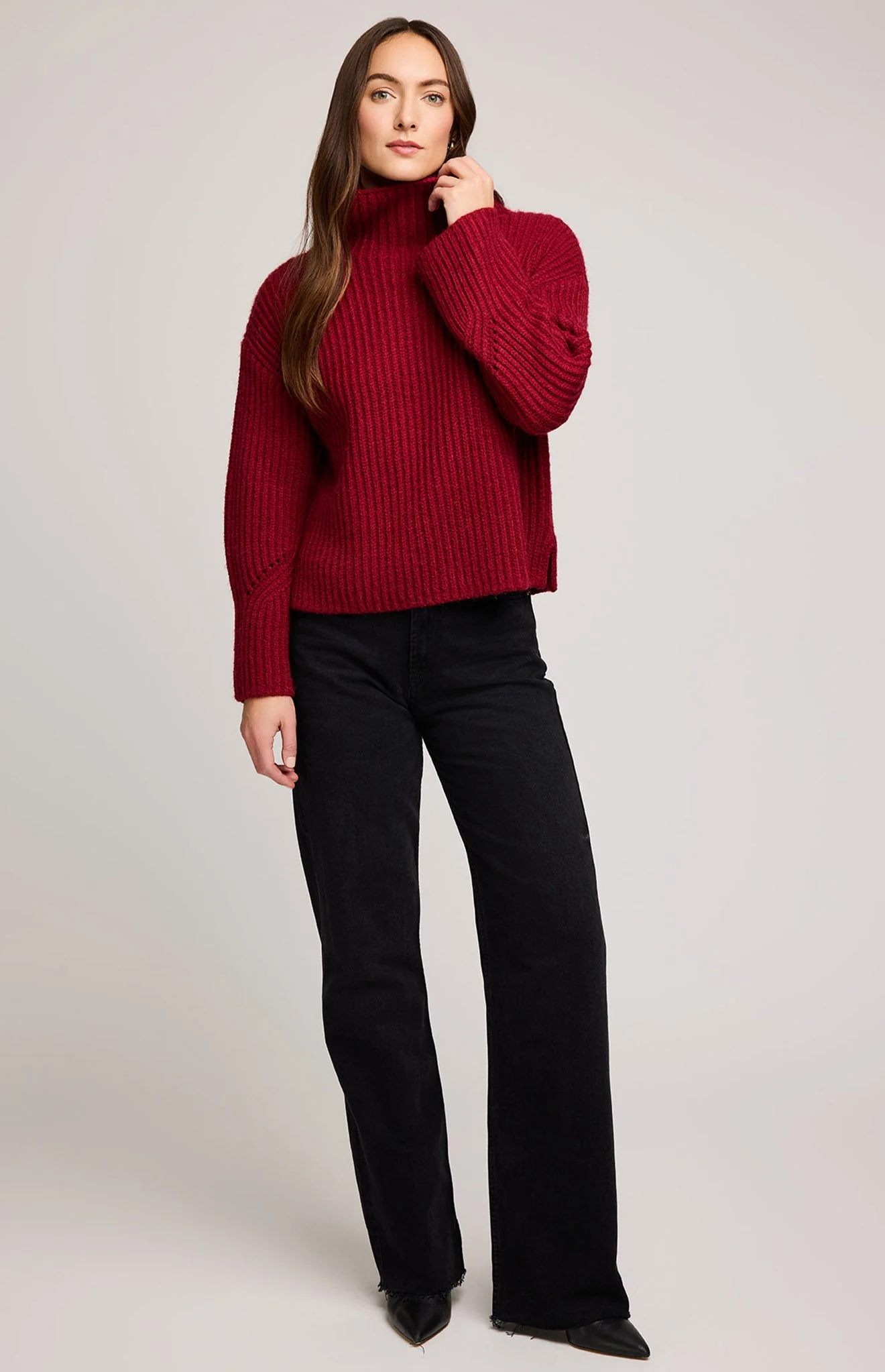 Marlow Sweater in Crimson