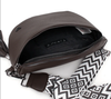 Kimberley Vegan Leather Sling Crossbody in Chocolate