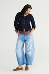 Good Luck Mid-Rise Barrel Jean in Barnyard Blue