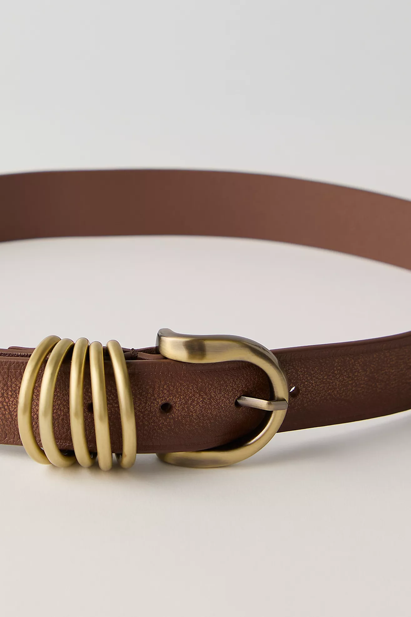 Rori Leather Belt in Cognac