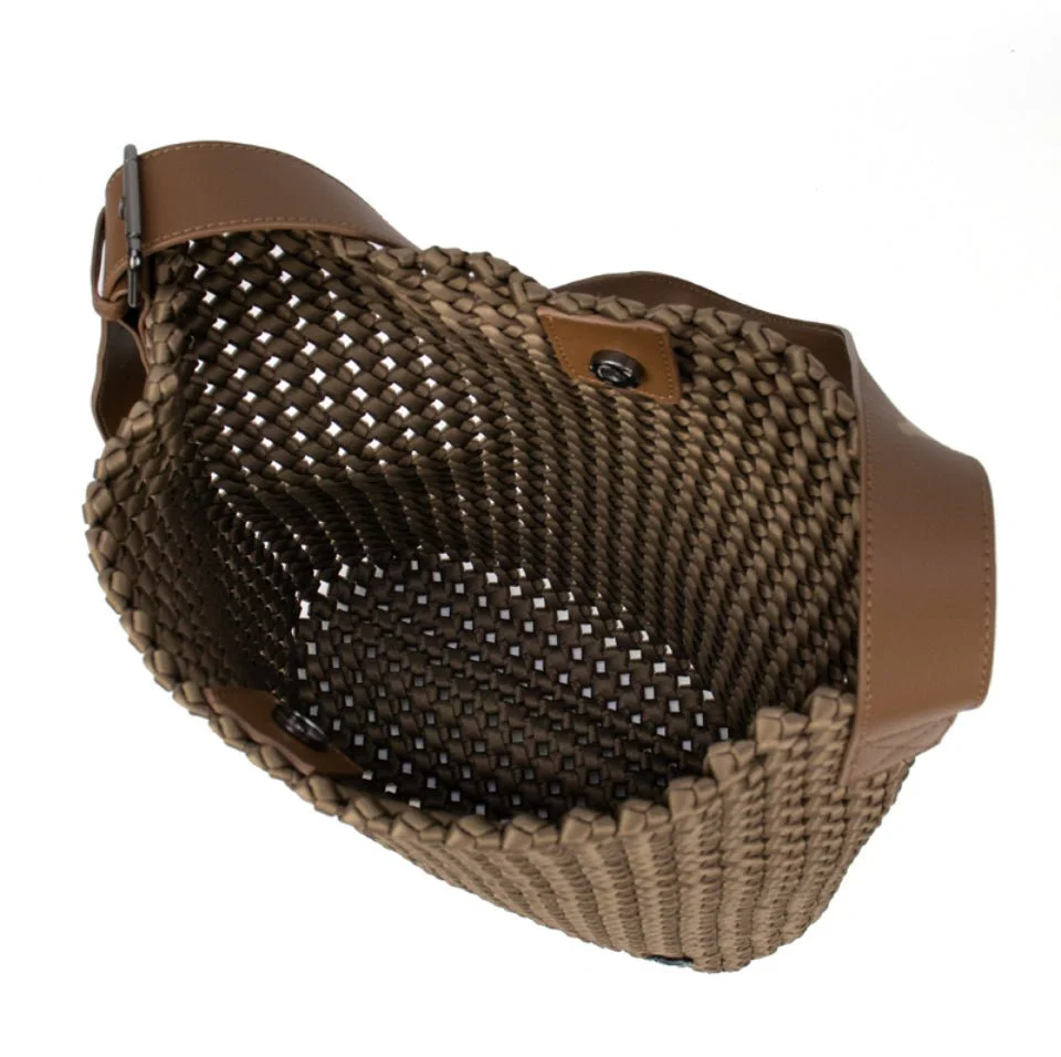 Osler Hobo Woven Tote | Dark Khaki